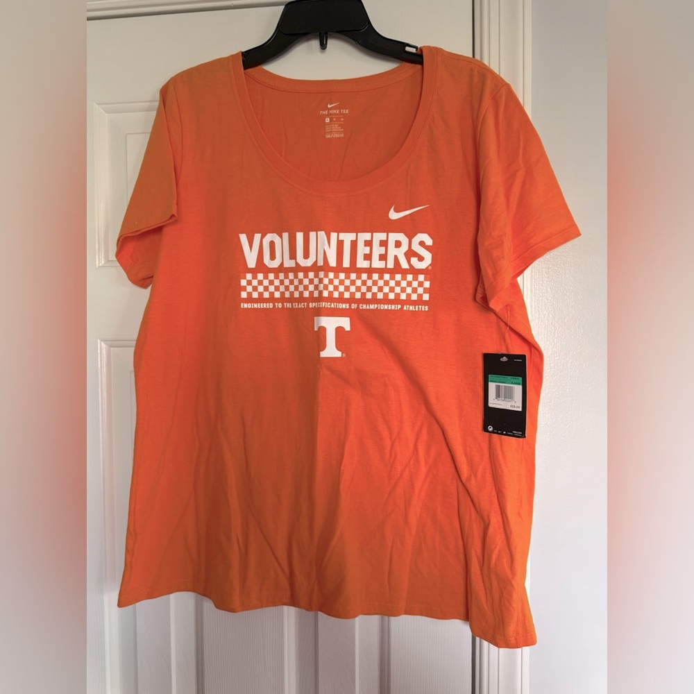 Nike Orange Athletic Tee Tennessee Volunteers XL NEW